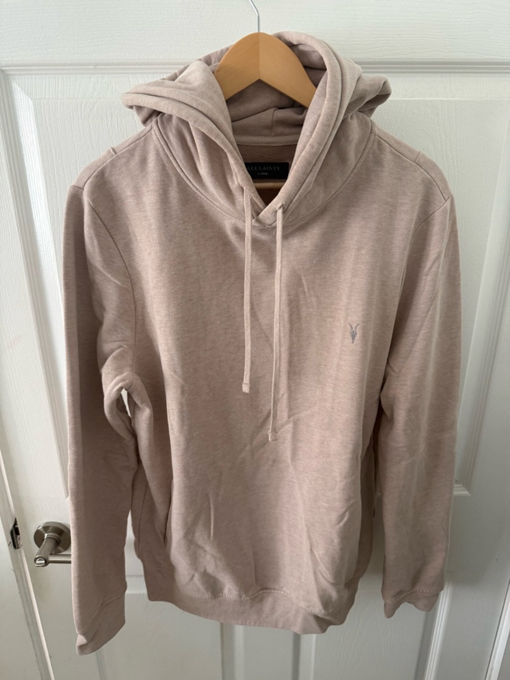 AllSaints Men's Hoodie in Light Beige